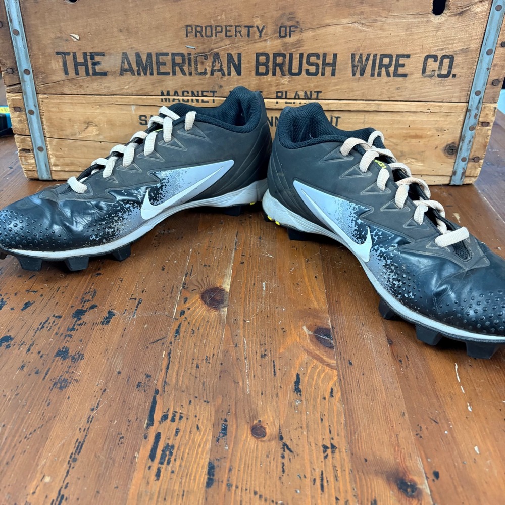 Nike Vapor Baseball‎ Cleats Mens 12 Black Yellow Low Top Ultrafly Keystone Shoes - Picture 5 of 10